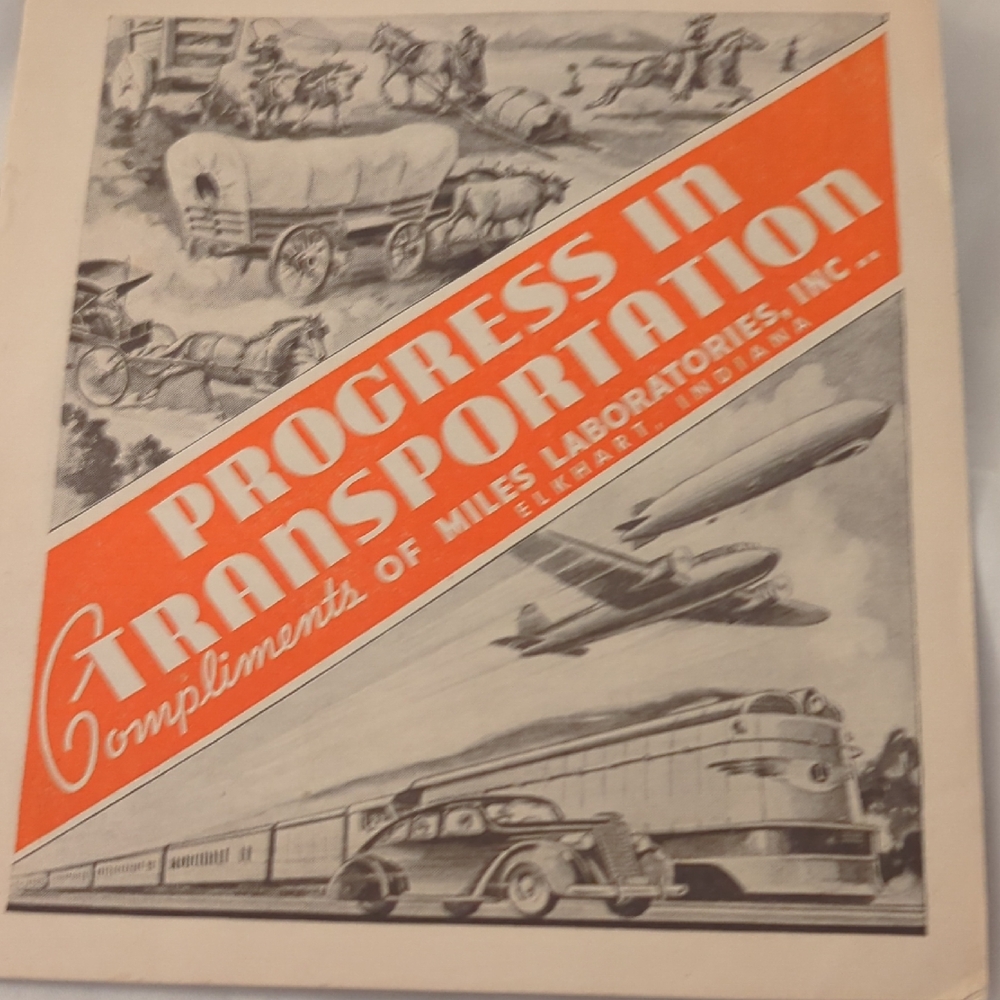 Vtg Progress In Transportation Booklet 1937